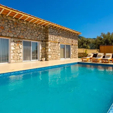 Oguz- 2 Bedroom Honeymoon Villa With Jacuzzi In Kalkan 빌라 Cavdir (Kas)